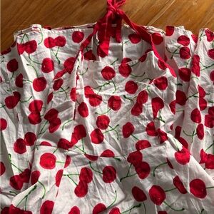Cherry Print Halter Dress